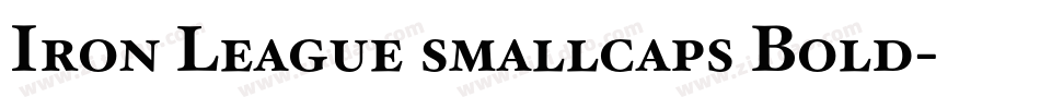 Iron League smallcaps Bold字体转换